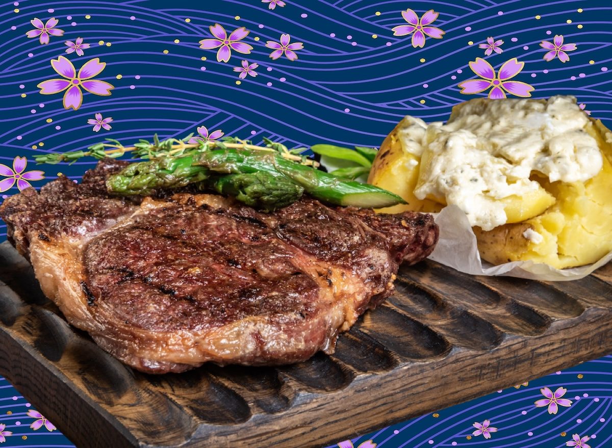Ribeye baked potato