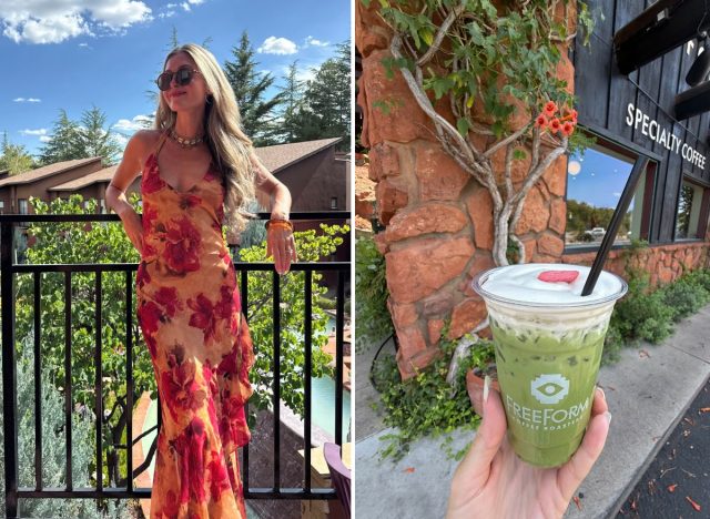 split image of visiting Sedona, Arizona
