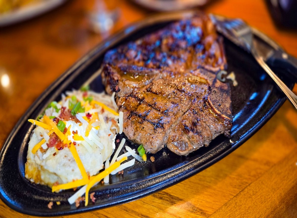 Savor,A,Juicy,Grilled,T,Bone,Steak,,Perfectly,Seared,,Served