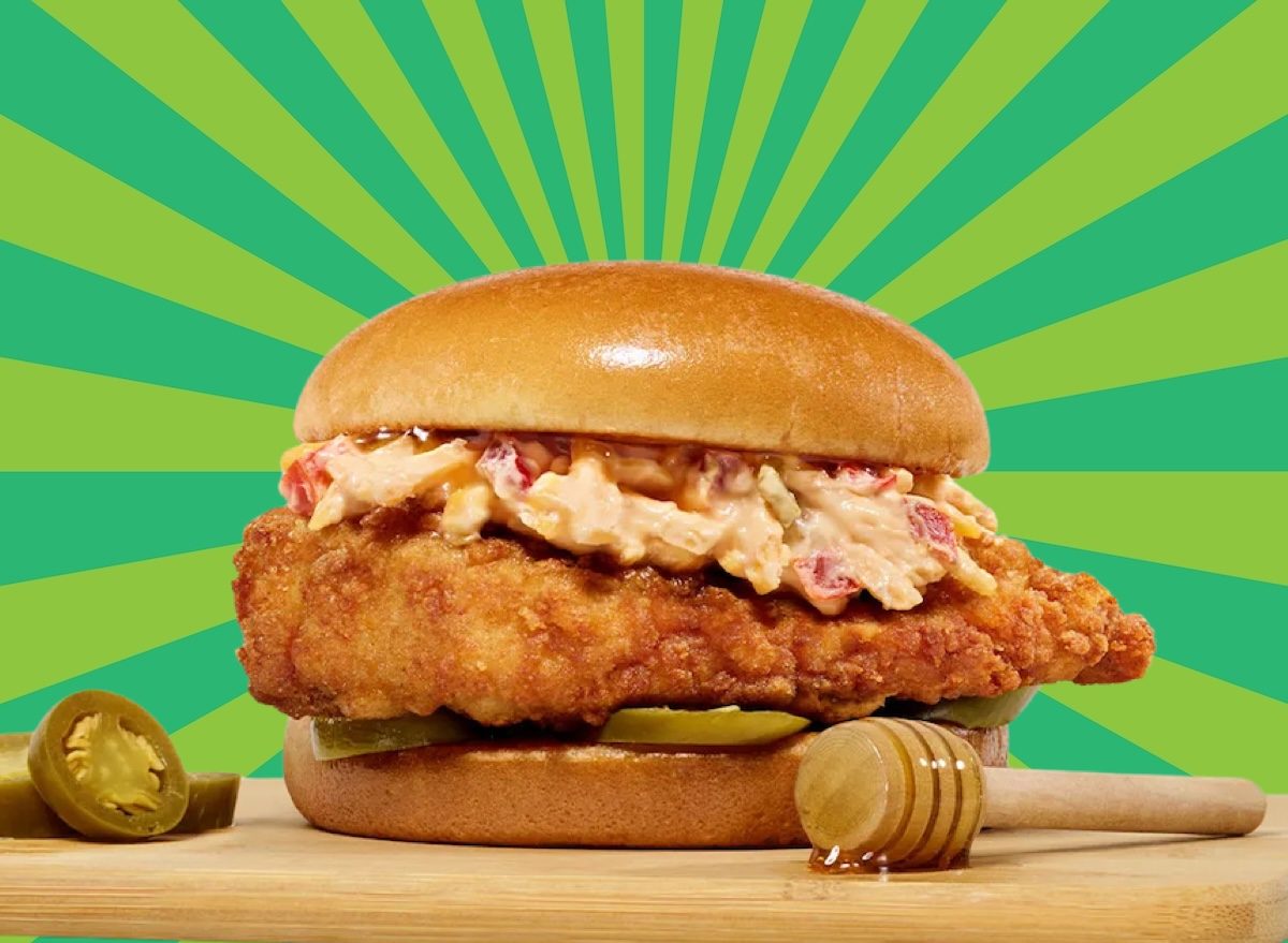 Chick fil A Honey Pepper Pimento Chicken Sandwich
