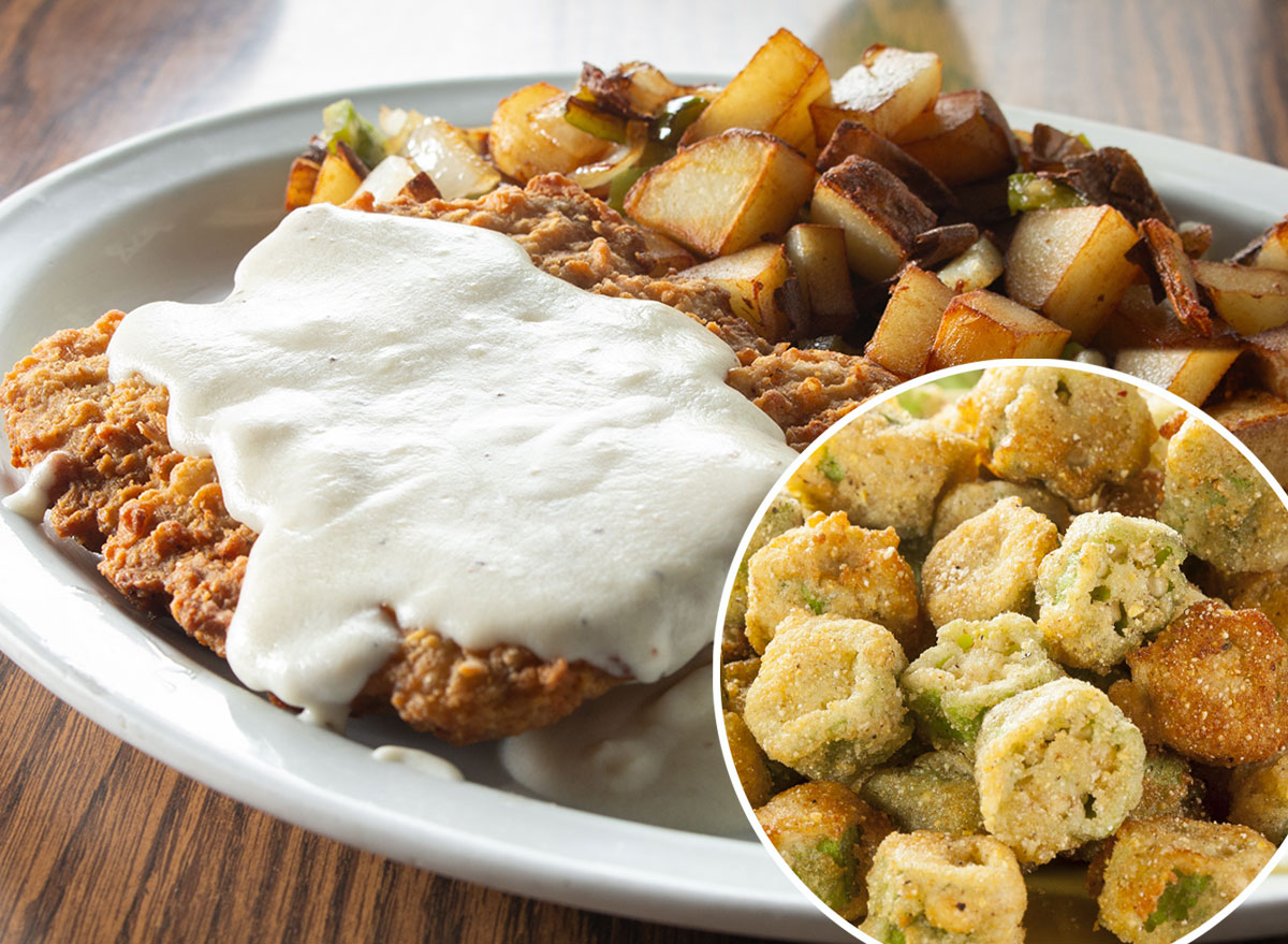 Country Fried Steak and Fried Okra