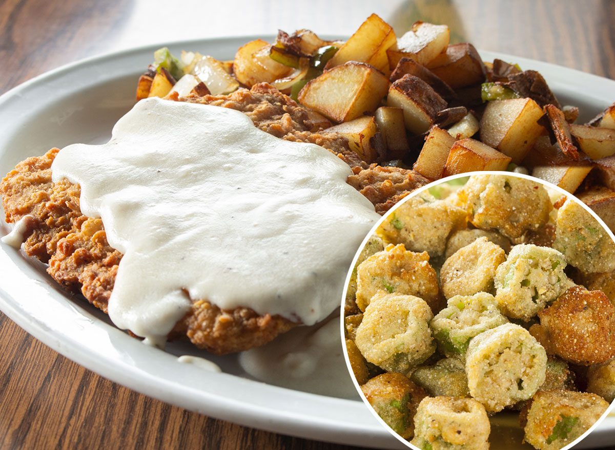 Country Fried Steak and Fried Okra