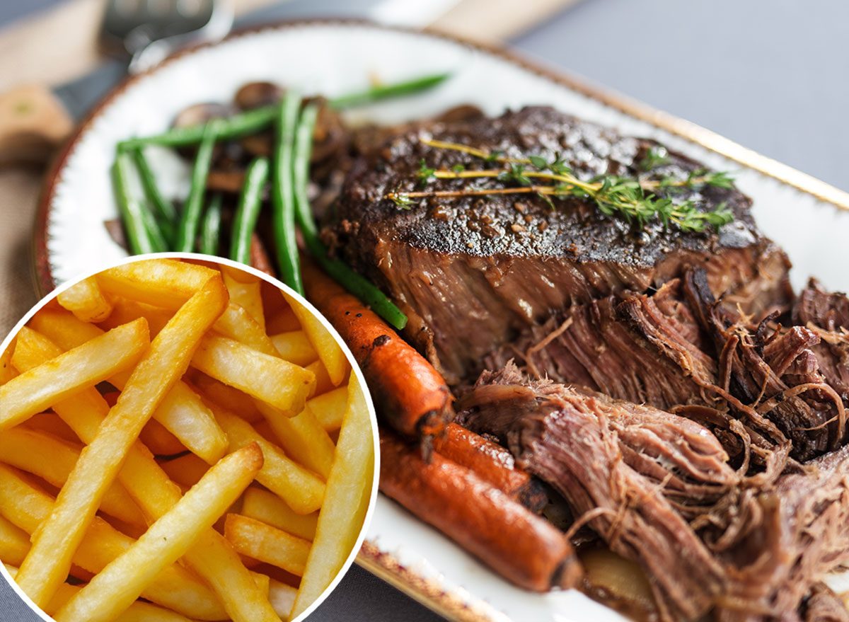Pot Roast With French Fries