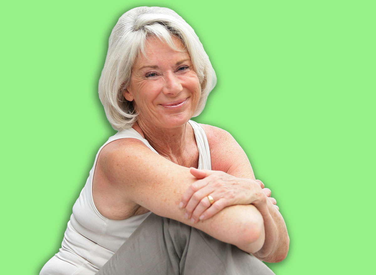 Portrait of a senior woman smiling