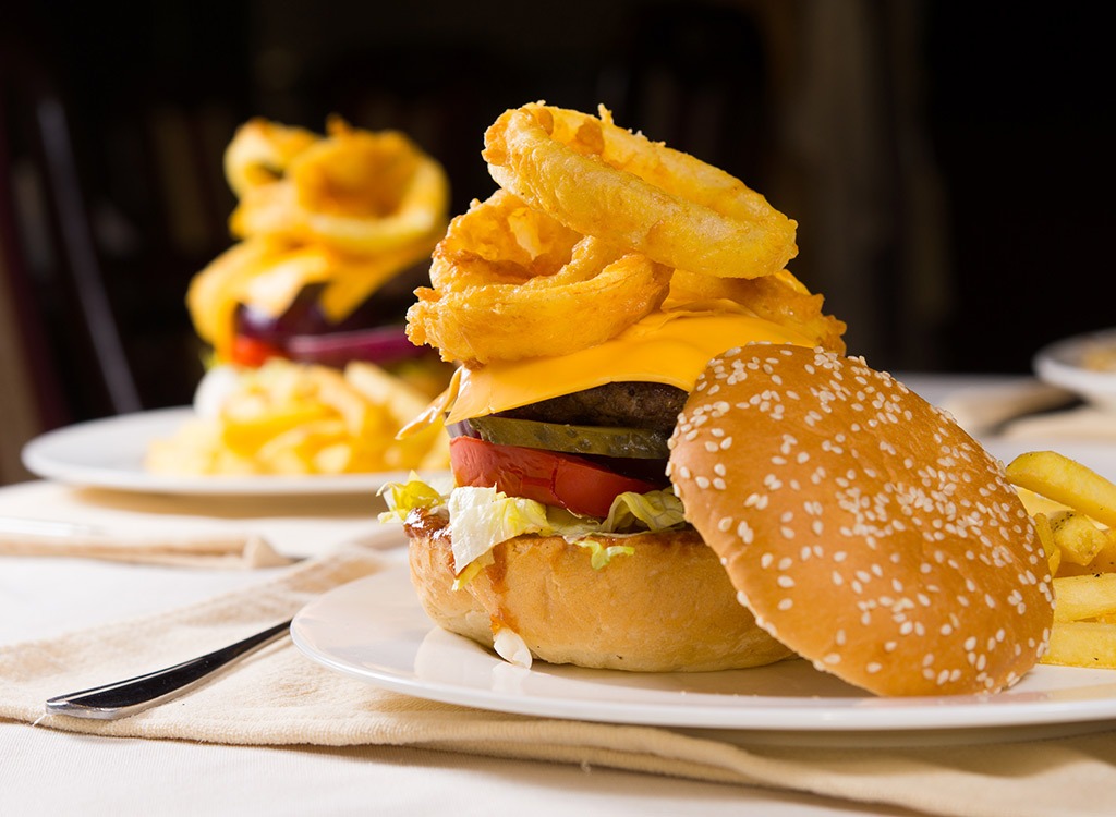 Cheeseburger onion rings