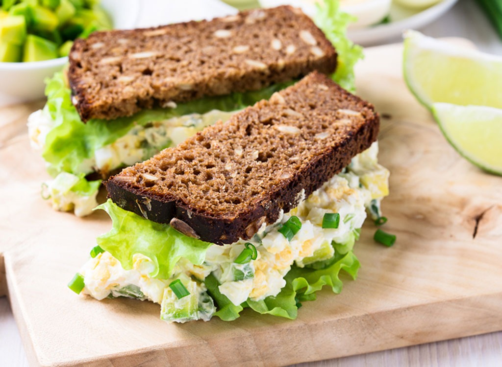 egg salad wrap snacks