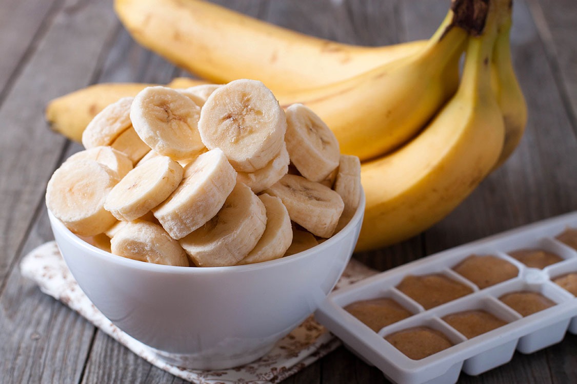 Banana slices bowl