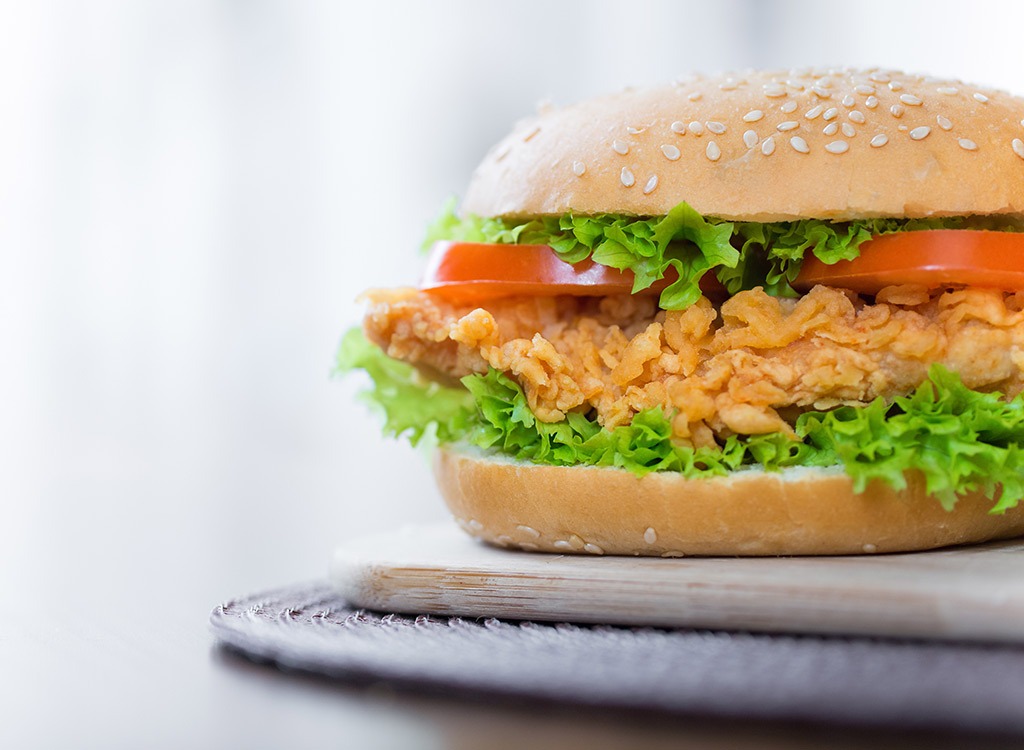 Crispy chicken sandwich