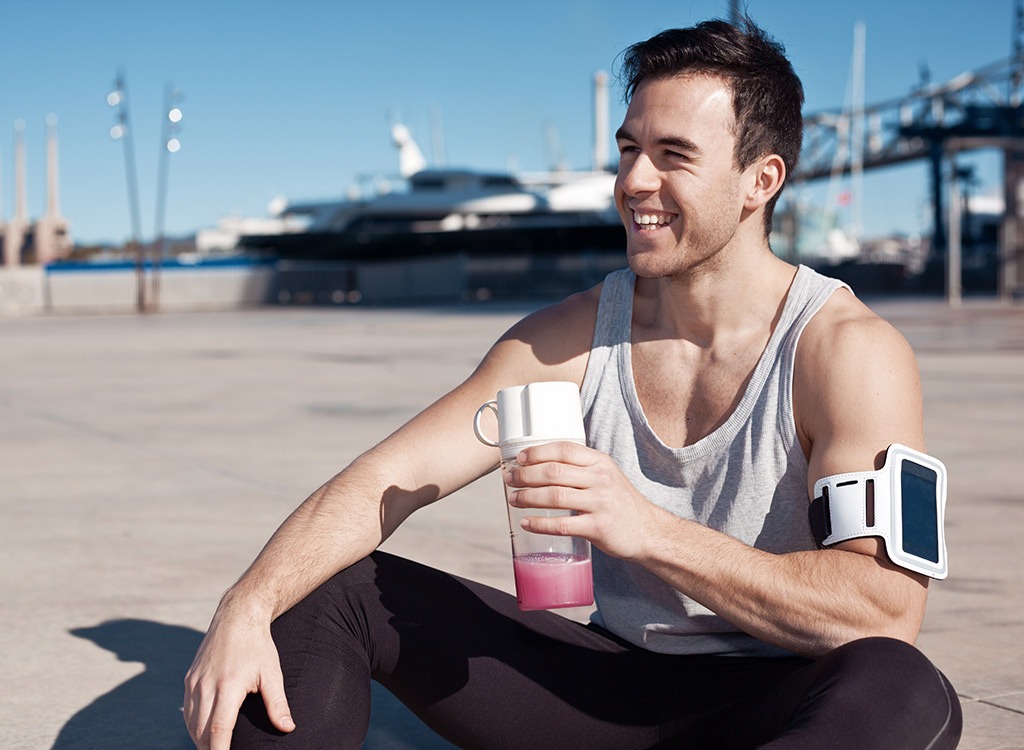 Man recovering after a workout