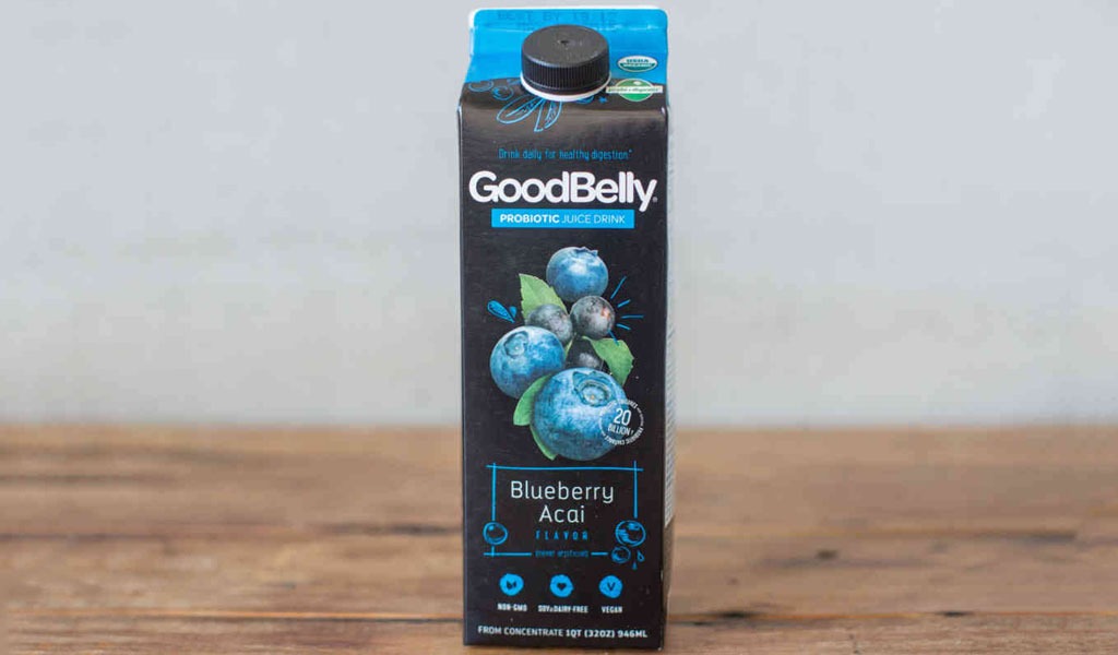 good belly probiotics organic blueberry acai drink
