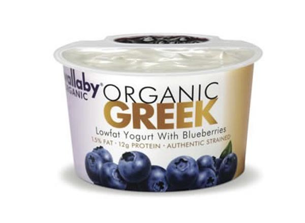 wallaby organic greek lowfat blueberry yogurt