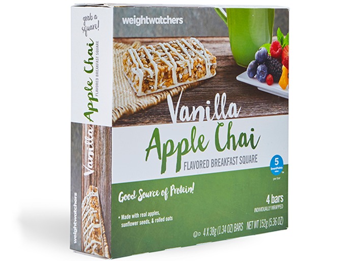 Weight Watchers Vanilla Apple Chai Flavored Breakfast Square