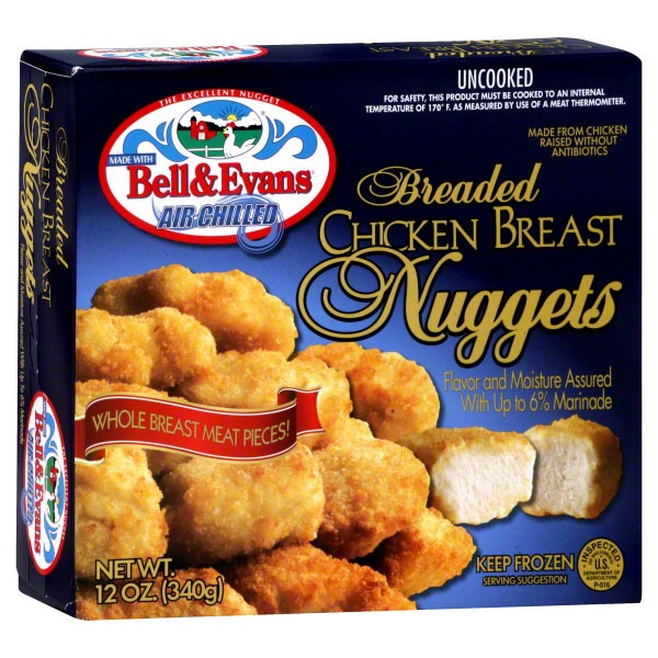 Bell and Evans Breaded Chicken Breast Nuggets