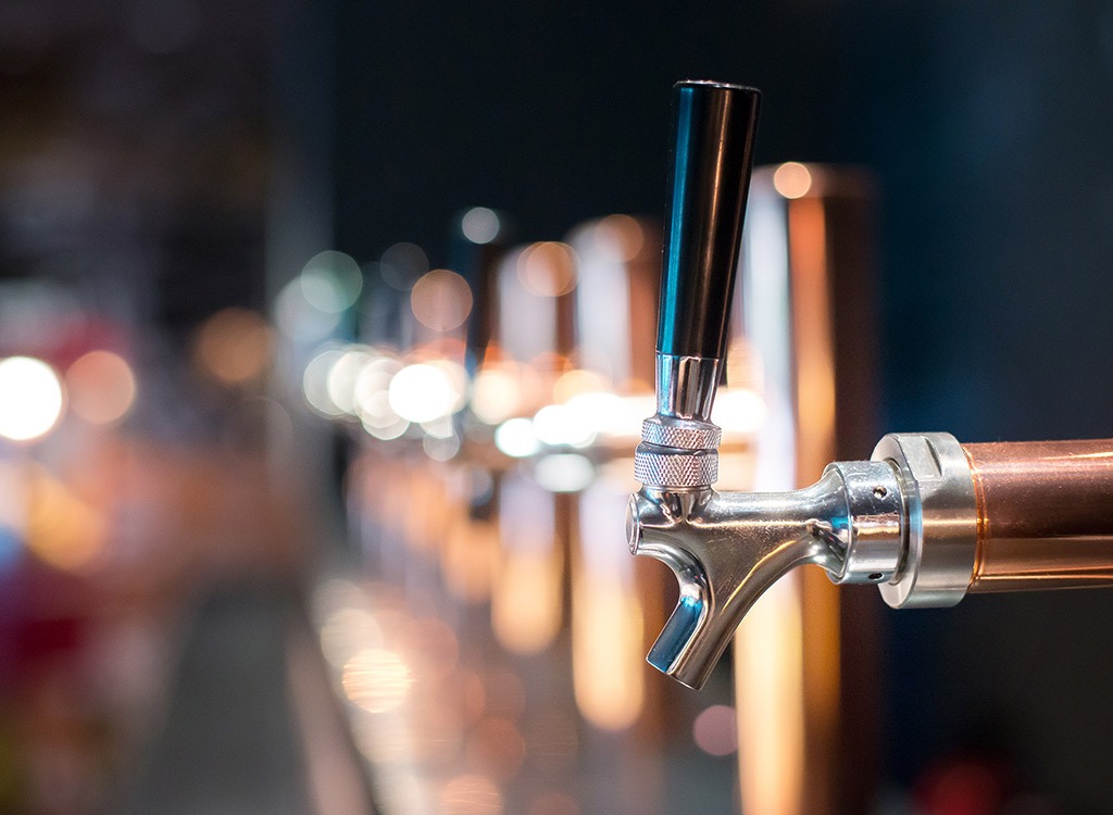 Beer on tap - healthy alcoholic drinks