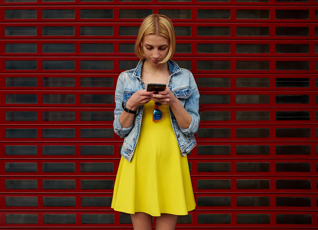 girl on phone