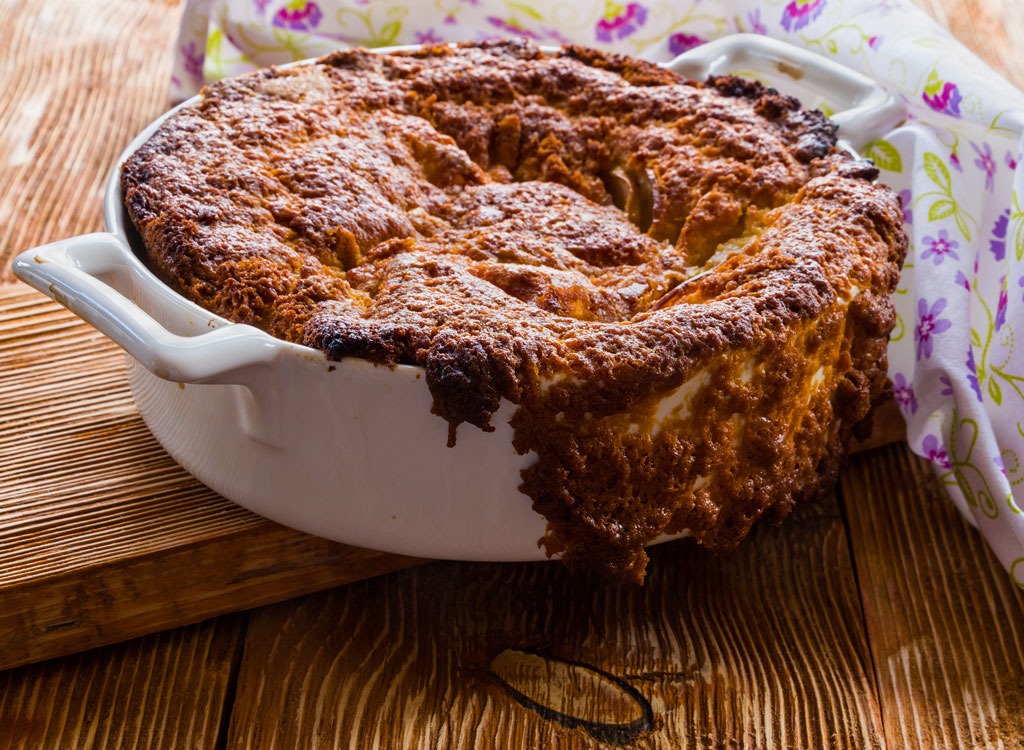 Overflowing cake