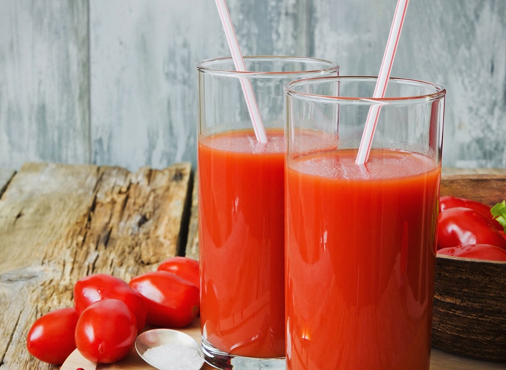 best hangover cure foods - tomato juice