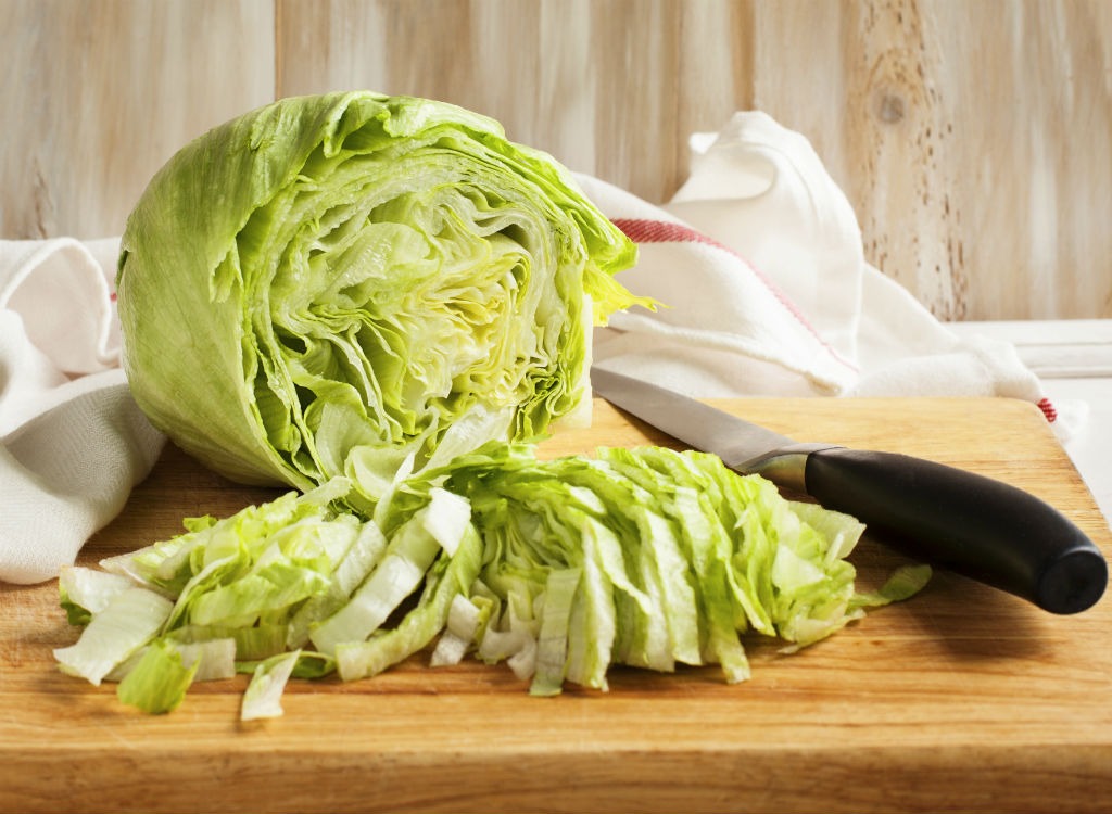 Head of iceberg lettuce