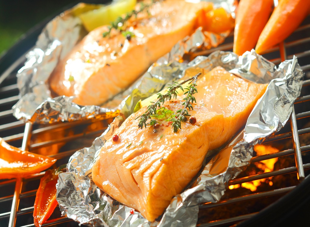 Grilled salmon