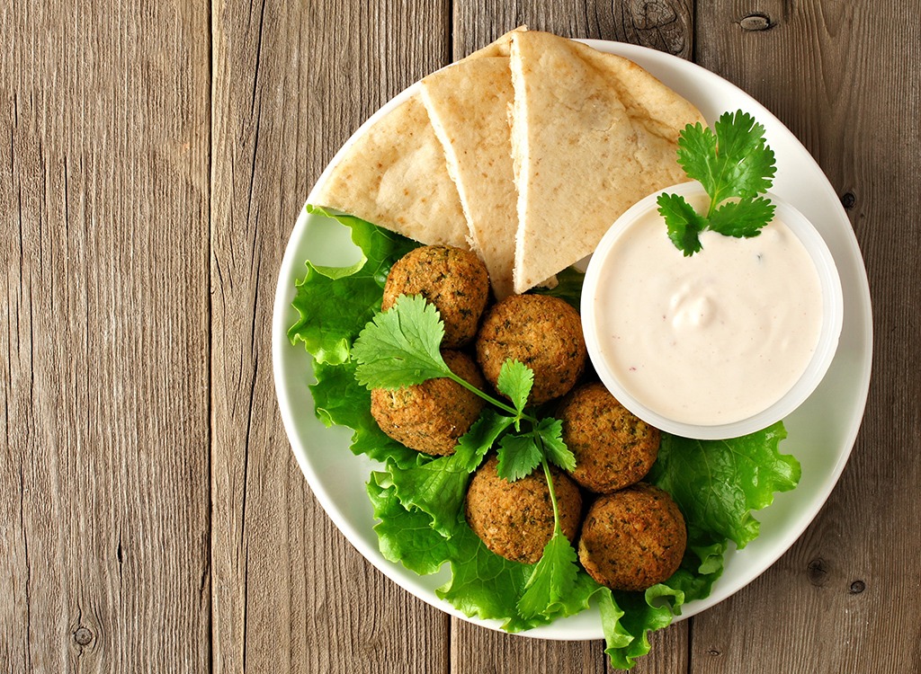 falafel and tzaziki