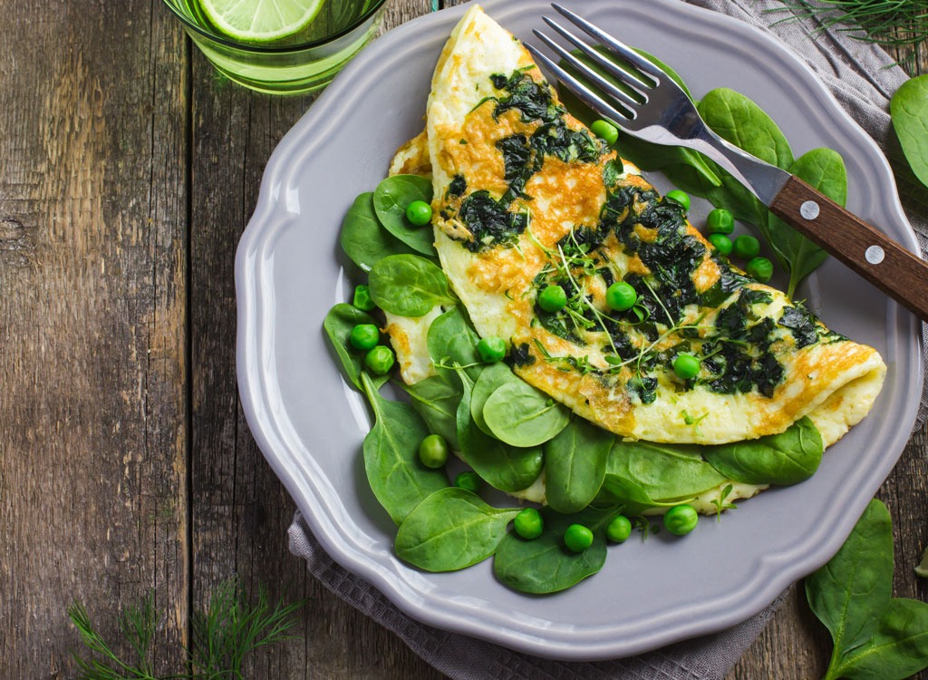 spinach omelet eggs