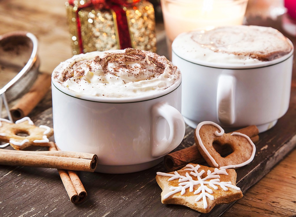 Holiday food gingerbread latte