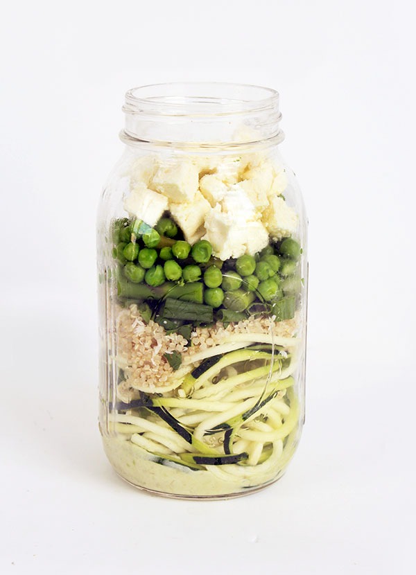 COCONUT LIME AVOCADO ZUCCHINI NOODLE MASON JAR SALAD