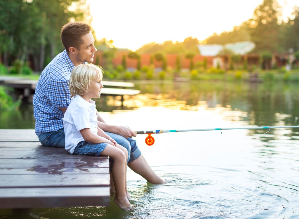 man son fishing