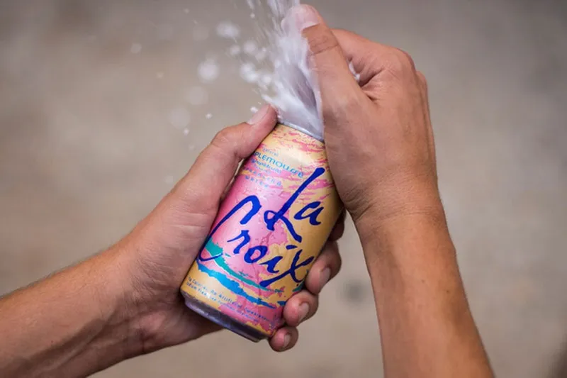Cracking open a can of la croix