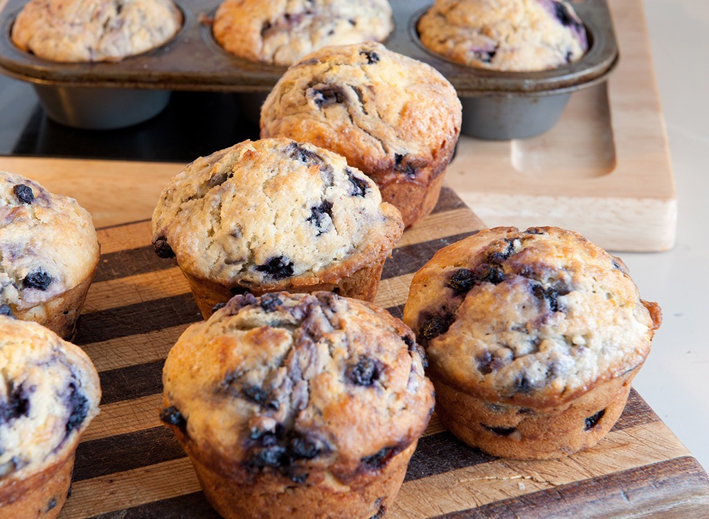 Blueberry muffins - foods high in carbs