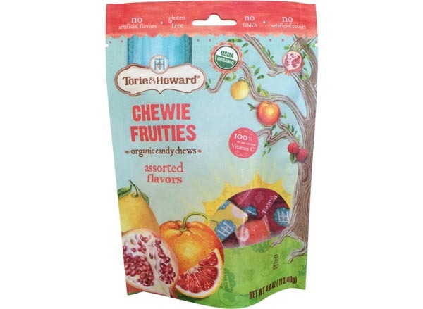 torie & howard chewie fruities organic candy chews, assorted flavors