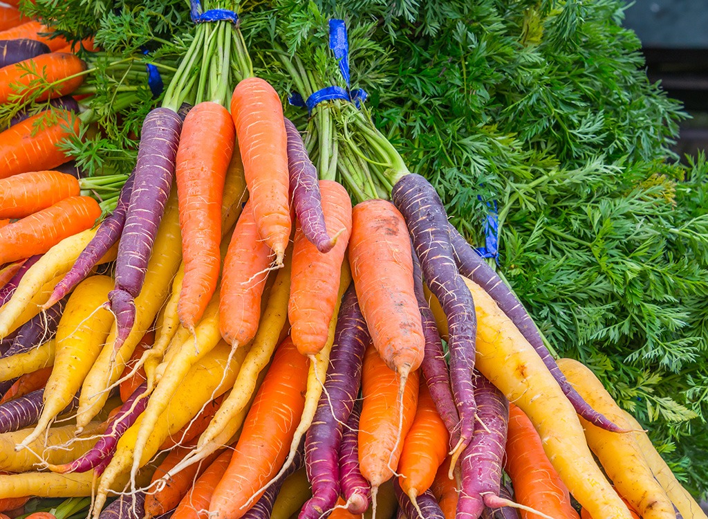 Rainbow carrots