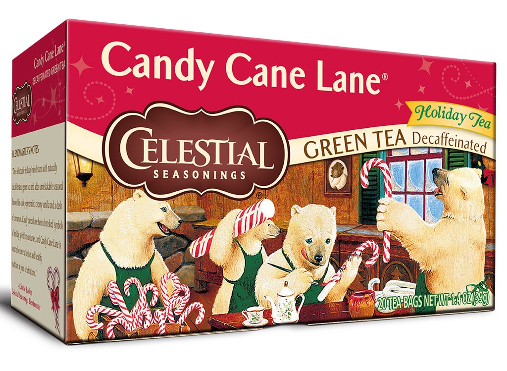 celestial seasonings candy cane lane green tea