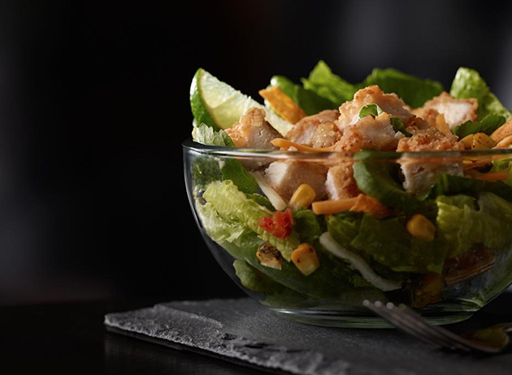 McDonald's southwest salad with buttermilk crispy chicken