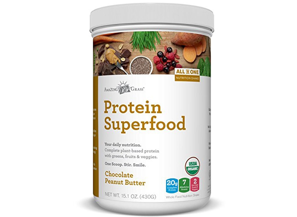 amazing grass protein superfood chocolate peanut butter