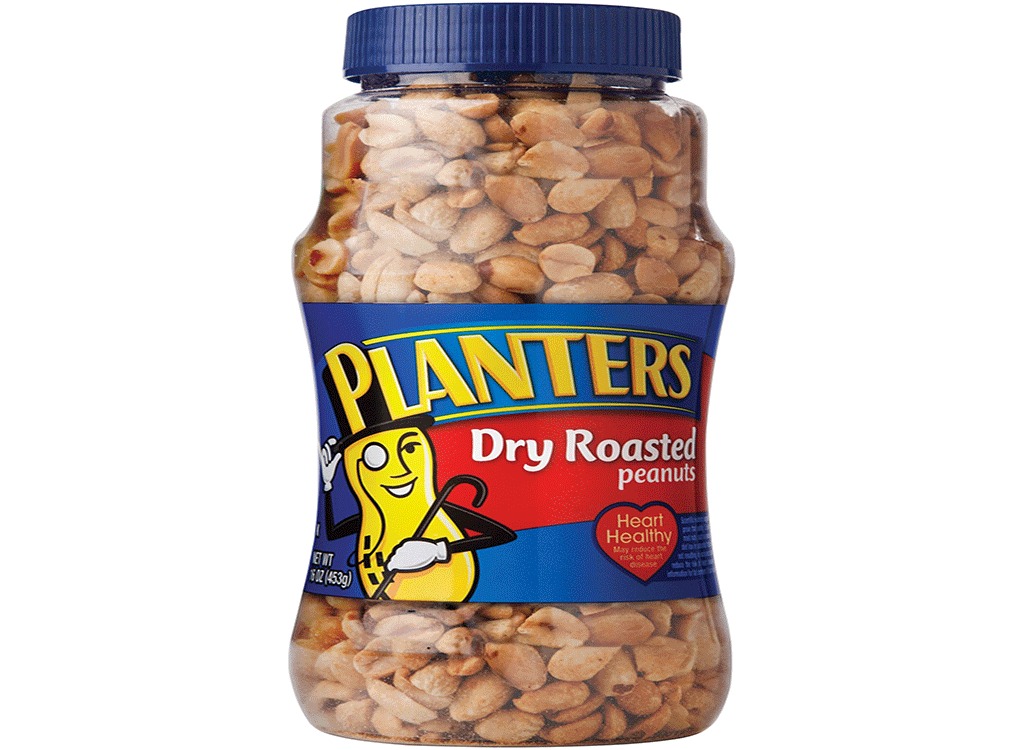 tub of planters dry roasted peanuts