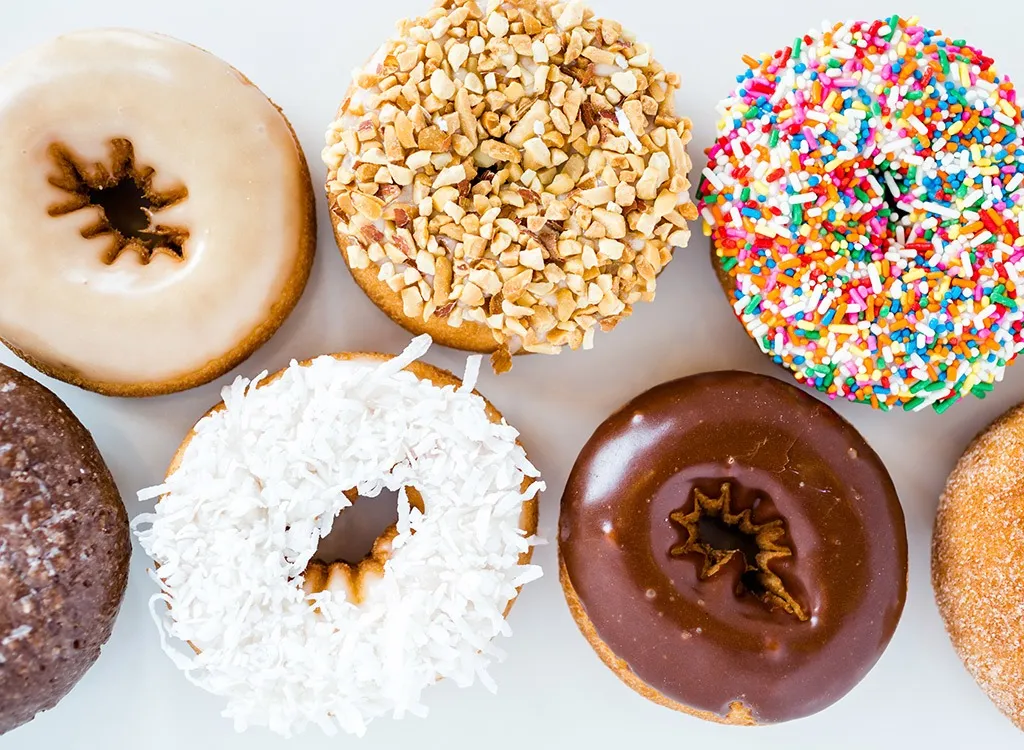 Sugar glazed doughnuts