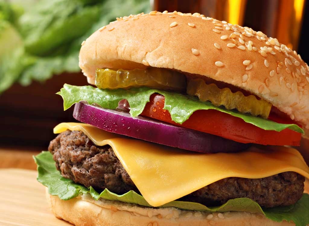 Best worst foods sleep - burger