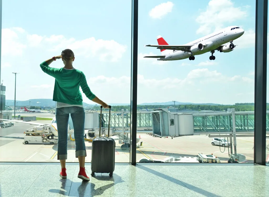 Woman at airport