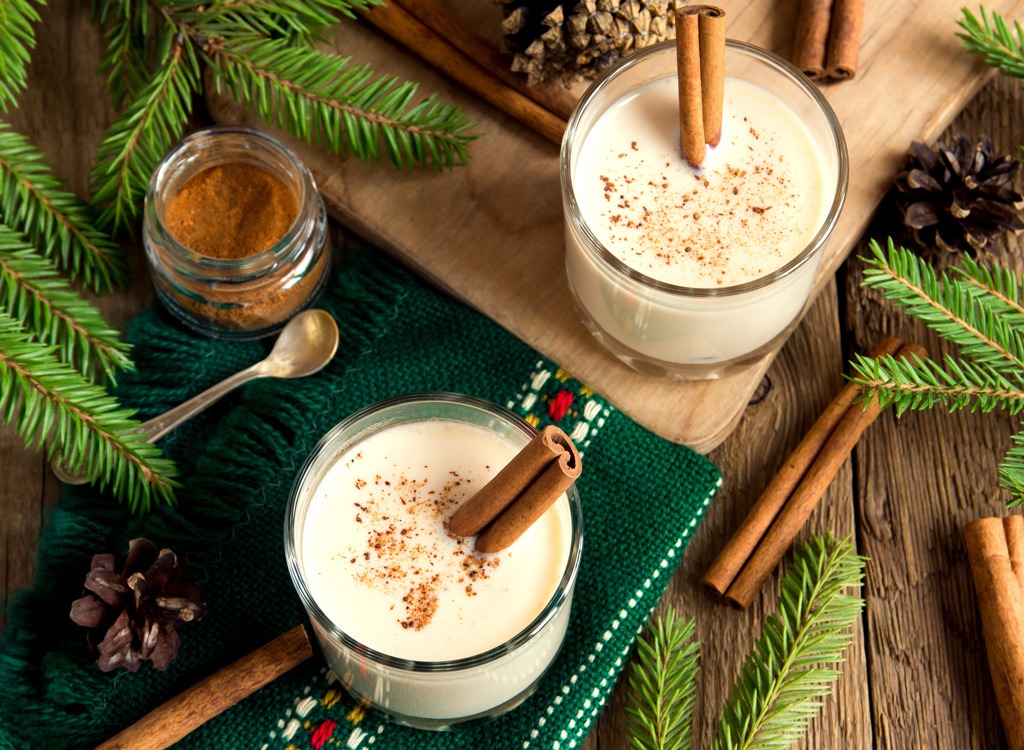 Holiday food eggnog