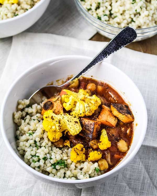 middle eastern chickpea and cauliflower stew