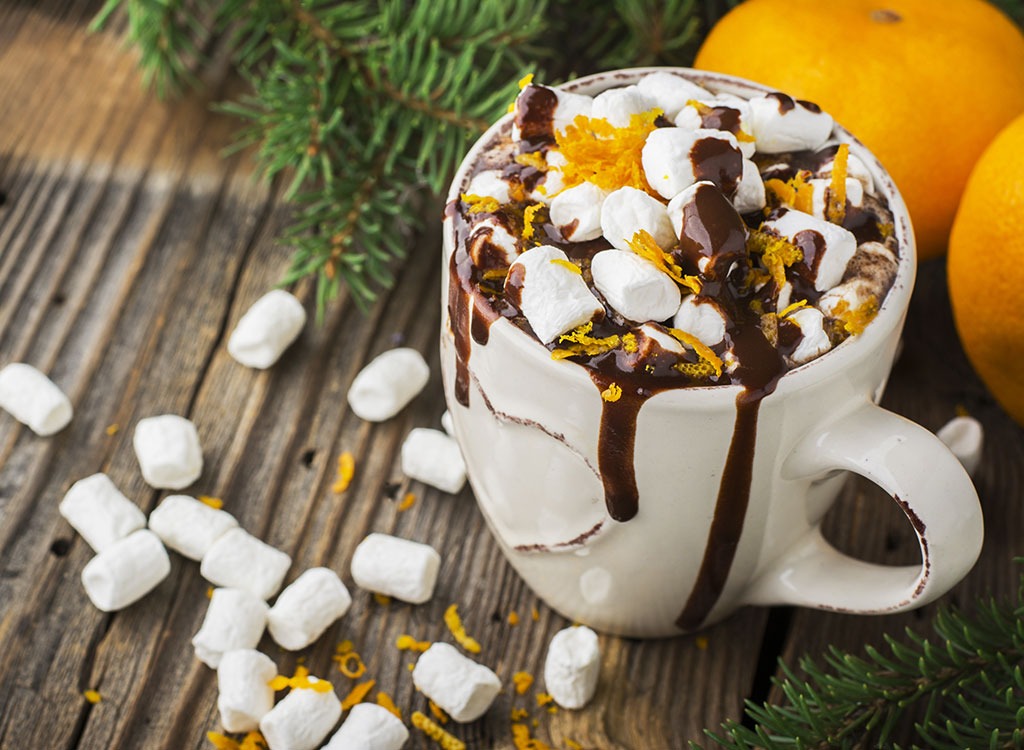 Orange zest hot cocoa