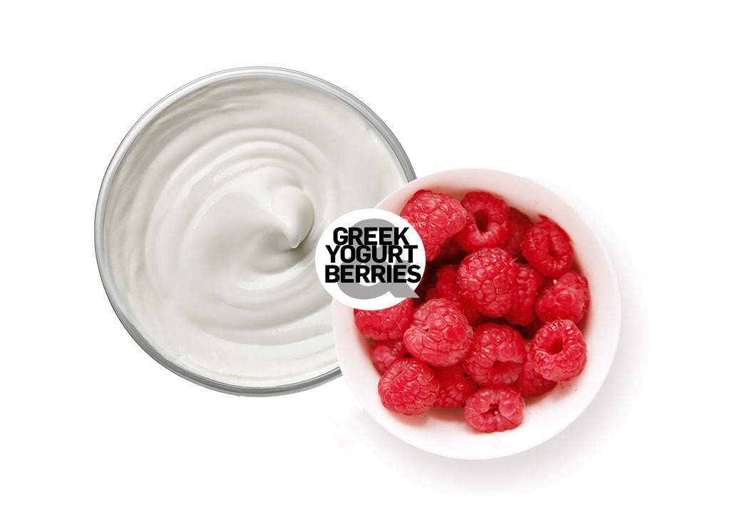 greek yogurt and berries