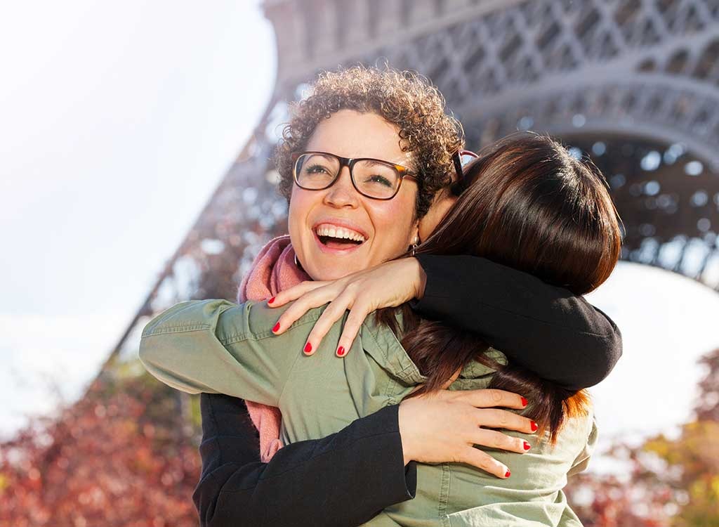 friends hugging