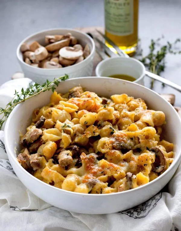 mushroom & white truffle mac and cheese