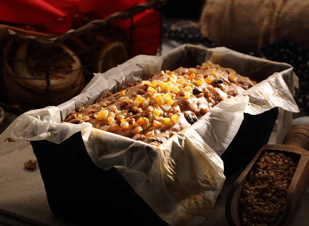 Fruit Cake in baking pan