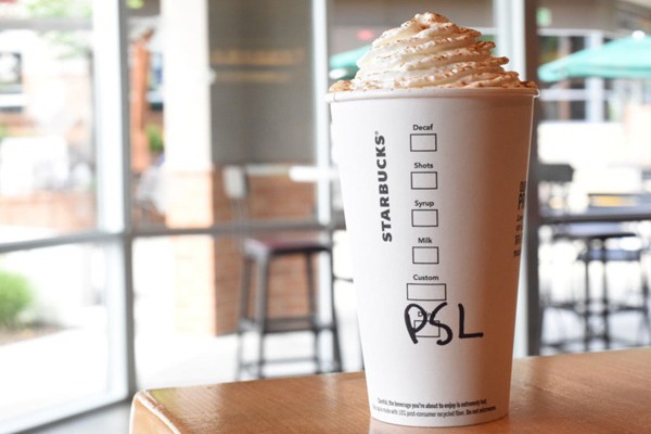 Starbucks pumpkin spice latte