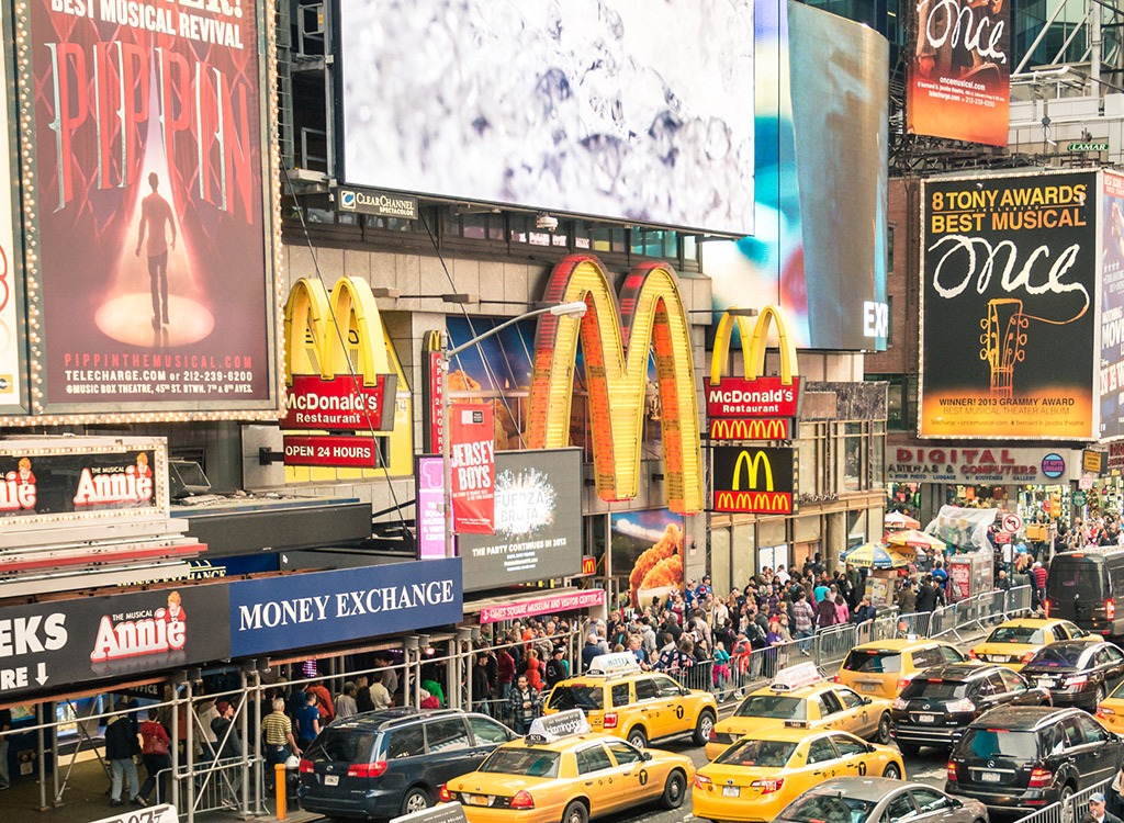 mcdonalds time square ads