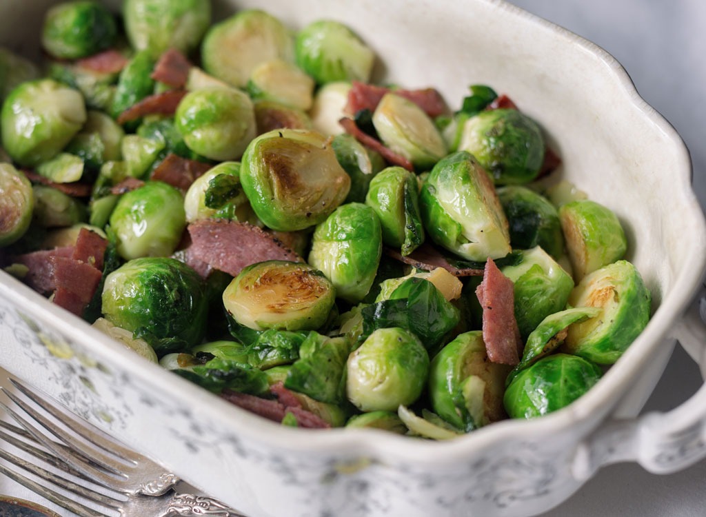 brussels sprouts with ham