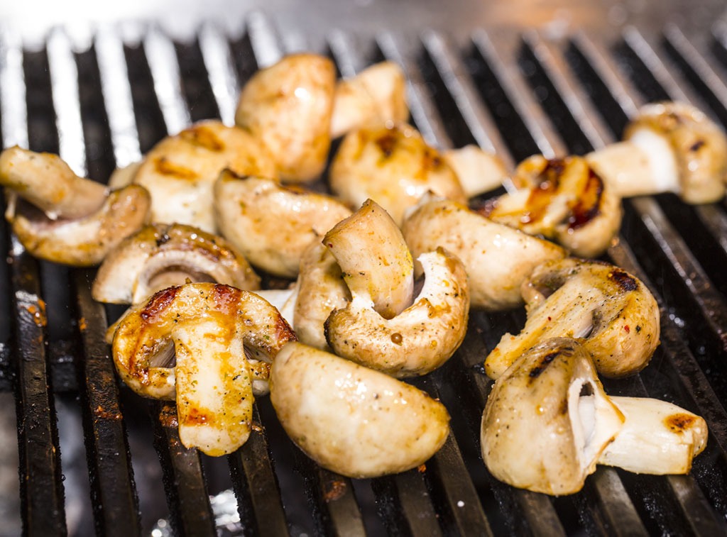 Grilled mushrooms - muscle building foods
